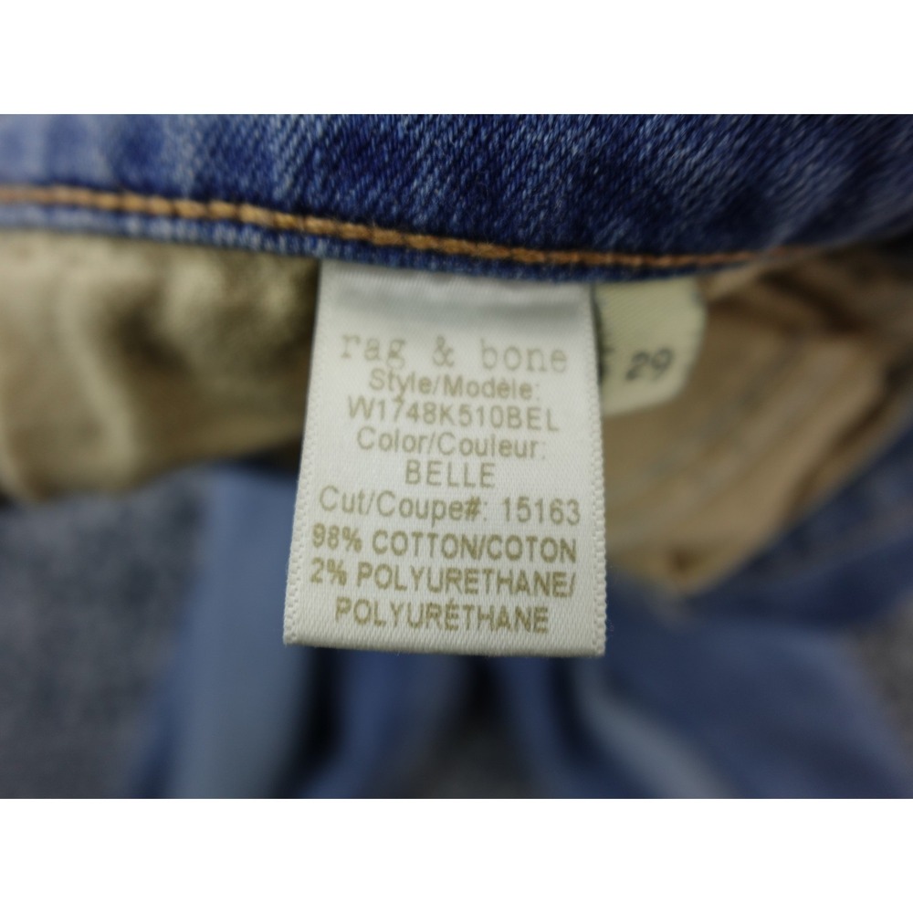 Rag & Bone 29 Boyfriend Golden Wash Jeans W1748K510BEL USA Made - Picture 12 of 15
